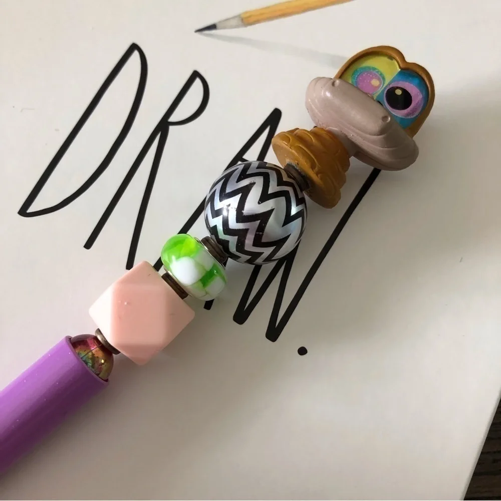 Disney Doorables: The Jungle Book: Kaa handmade beaded pen